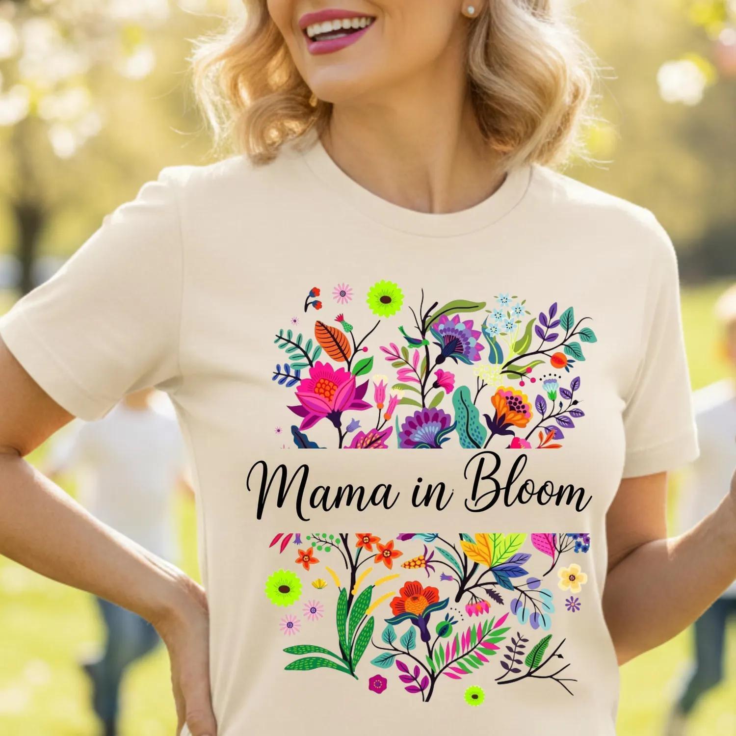 Mother Day Shirt, Mama In Bloom Shirt, Floral Mama Shirt, Cute Mom Gift